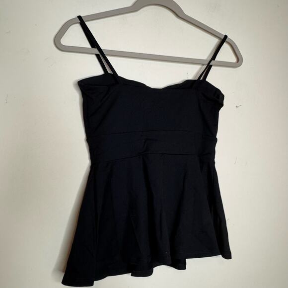 Susana Monaco Flared Angled Wire String Top Women’s Medium Black Sweetheart NWT - Picture 3 of 7